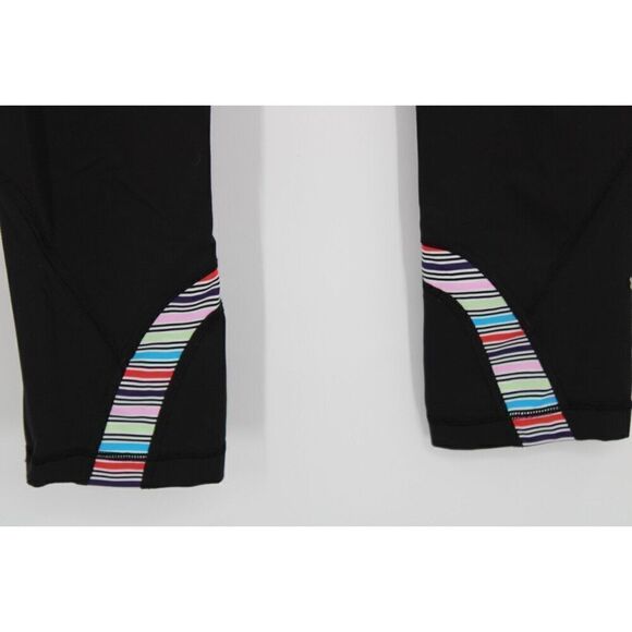 Lululemon Womens Run: Inspire Crop II Seawheeze Colorful Geometric Black 4 - Picture 3 of 7